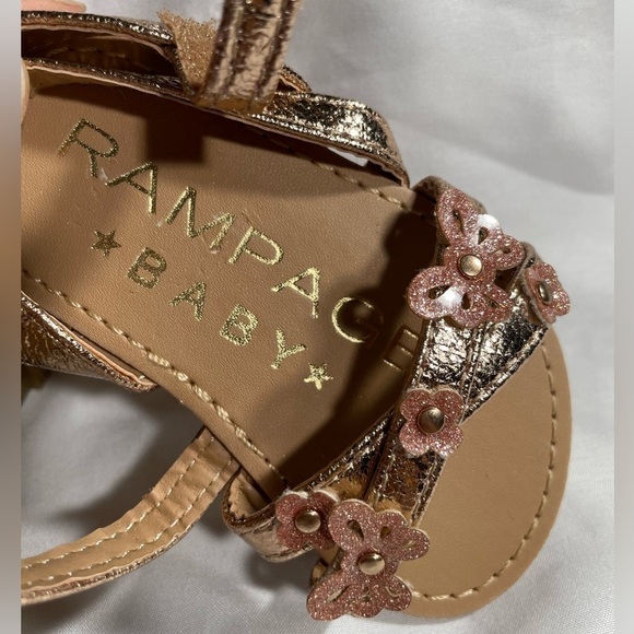 Rampage Baby Girls Sandals Strappy Sling Back Shoes NWT Sz 6-9M - Picture 2 of 6